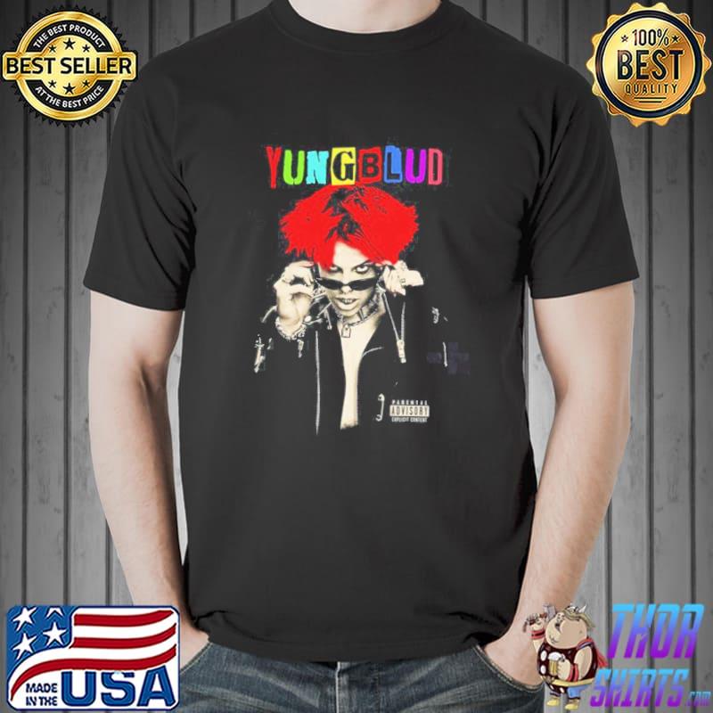 Yungblud english singer red hair graphic shirt
