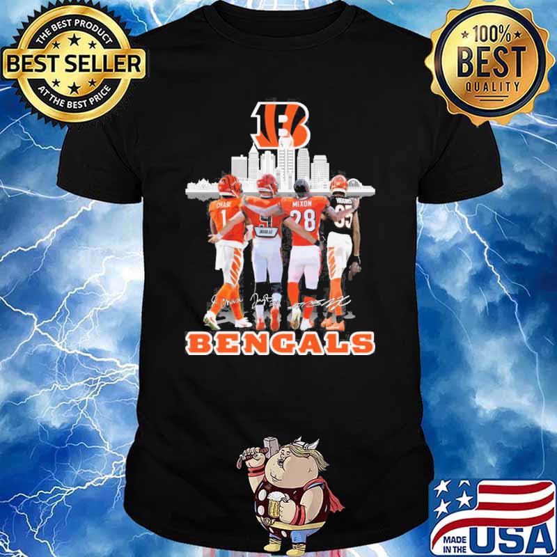 Bengals together 2023 signatures shirt, hoodie, sweater, long sleeve ...