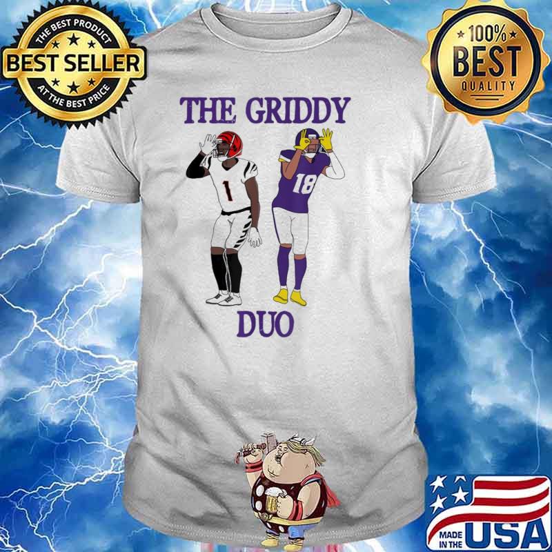 The Griddy Duo Jammer Chase And Justin Jefferson Funny Football Shirt,  hoodie, sweater, long sleeve and tank top