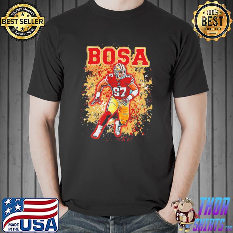 Nick Bosa 97 player football poster shirt, hoodie, sweater, long sleeve and  tank top