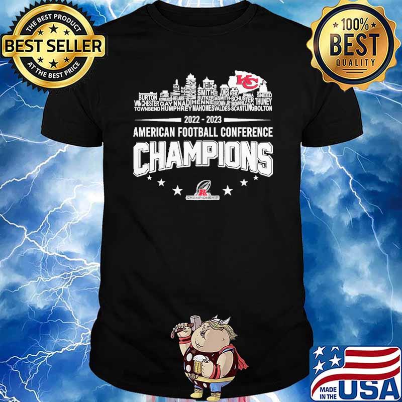 American football conference champions 2022-2023 Kansas city Chiefs shirt