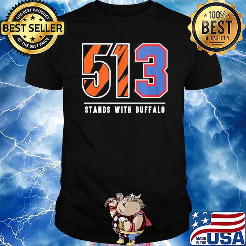 Bengals 513 stands with Buffalo shirt