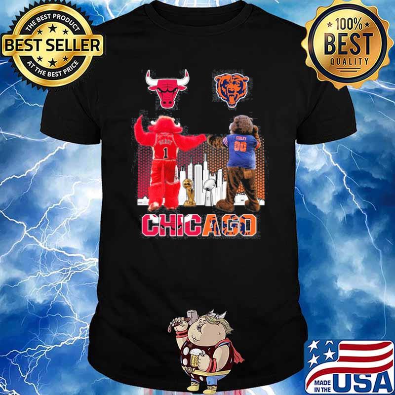 Official Chicago Cubs bulls bears blackhawks mash up logo 2023 T-shirt,  hoodie, tank top, sweater and long sleeve t-shirt