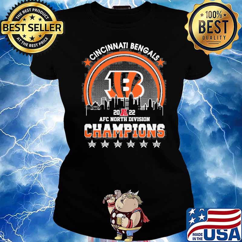 Cincinnati bengals 2022 afc north champions 2005-2022 back to back