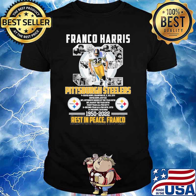 Official franco Harris Pittsburgh Steelers 1950 2023 rest in peace franco  shirt,tank top, v-neck for men and women