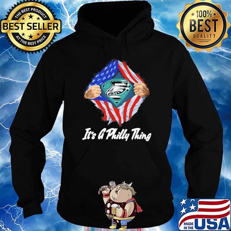 Superman philadelphia eagles american flag shirt, hoodie, sweater, long  sleeve and tank top