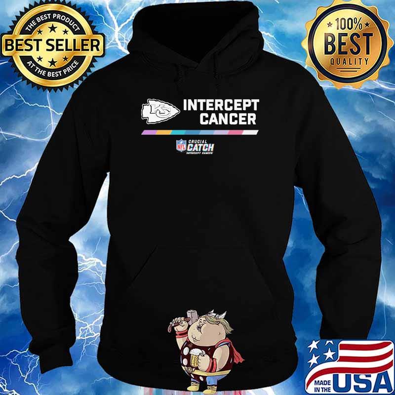 Kansas City Chiefs crucial catch intercept cancer NFL shirt, hoodie, sweater,  long sleeve and tank top