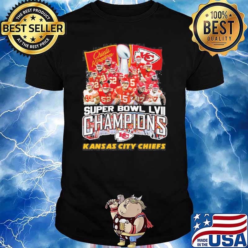 Kansas city Chiefs kingdom super bowl LVII champions football shirt