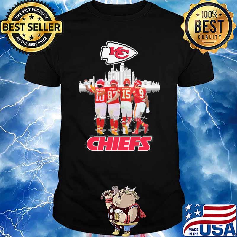Kansas city Chiefs signatures sports shirt