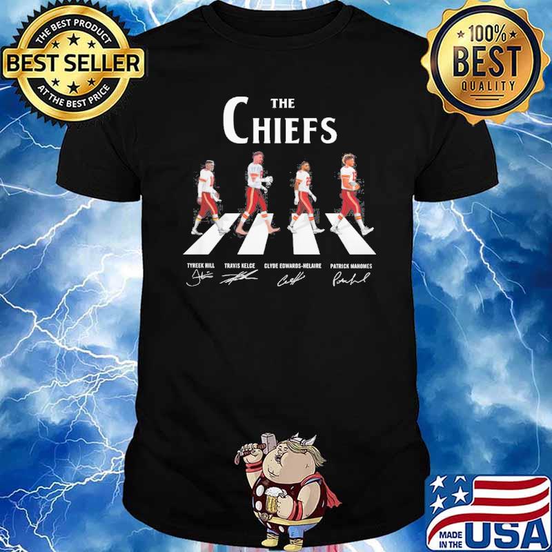 Kansas City Chiefs walked across Abbey Road signatures shirt