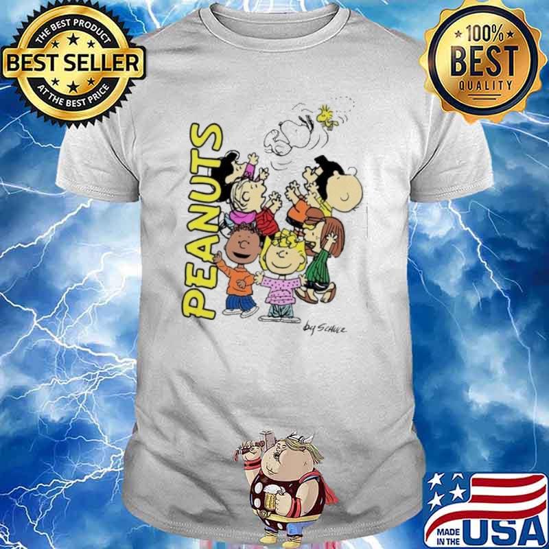 Peanuts snoopy charlie brown woodstock and friends cartoon film shirt