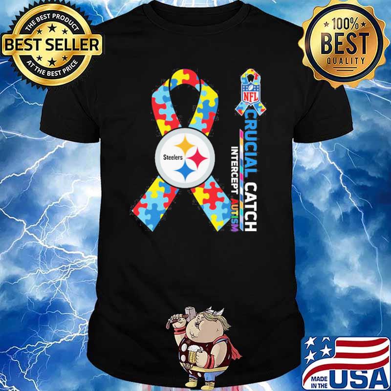 Pittsburgh Steelers crucial catch intercept autism 2023 shirt