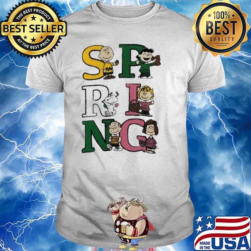 Snoopy Charlie Brown and friends Spring shirt