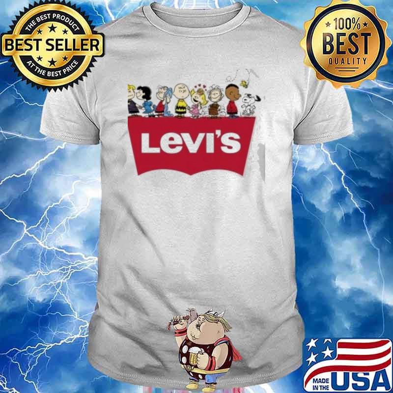 Snoopy woodstock and friends Levi's shirt