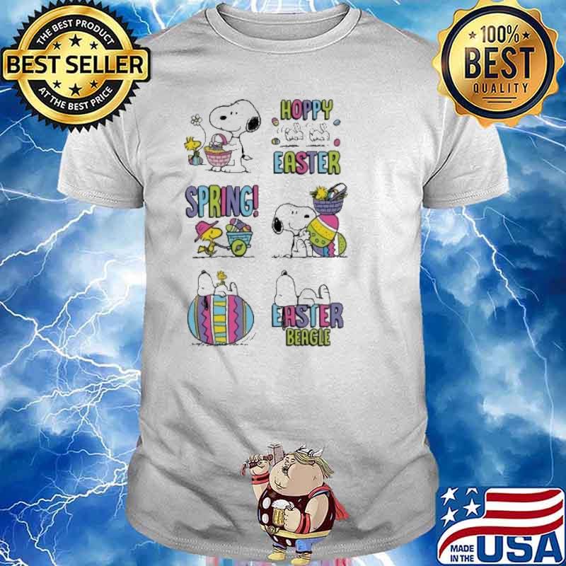 Snoopy woodstocks hoppy easter spring shirt