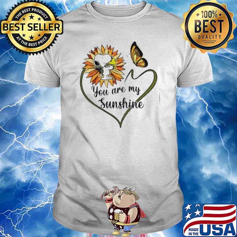 Snoopy woodstocks you are my sunshine shirt