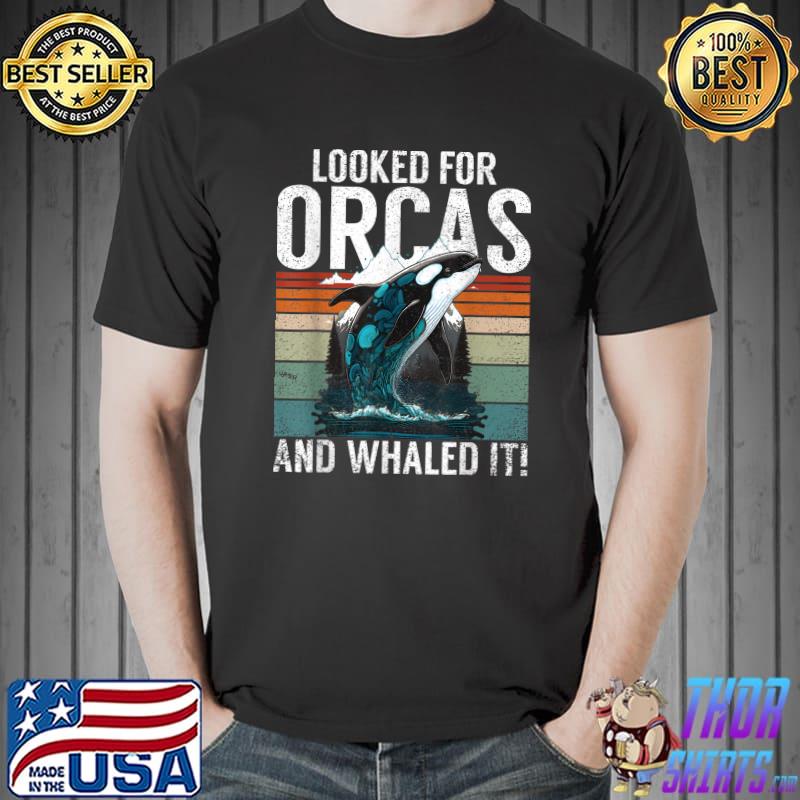 Whales Watch Dolphin Pottwhal Funny Saying Orca Whale vintage T-Shirt
