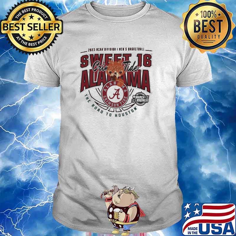 2023 NCAA Division I Men’s Basketball Sweet 16 Alabama Crimson Tide The Road to Houston March Madness shirt