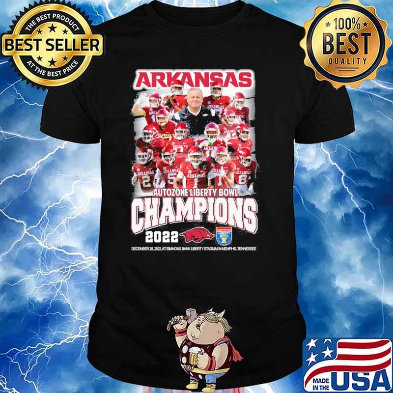 Arkansas autozone liberty bowl champions 2022 shirt