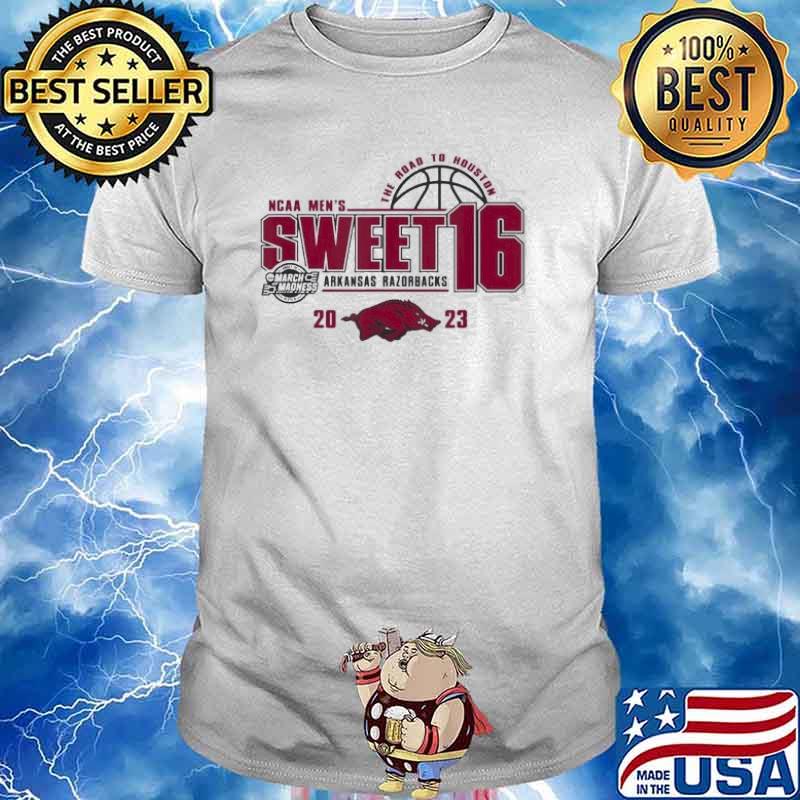 Arkansas Razorbacks Men’s Sweet 16 March Madness Basketball 2023 The road to Houston Shirt