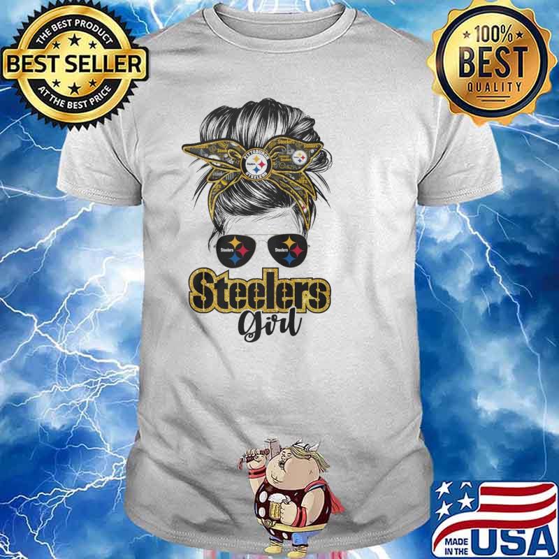 Awesome pittsburgh Steelers girl glass shirt