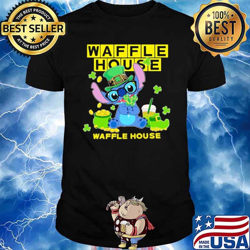 Baby yoda hug Waffle house St.Patrick's day shirt