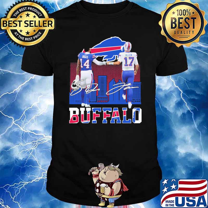 Bills Buffalo signatures Allen Diggs shirt