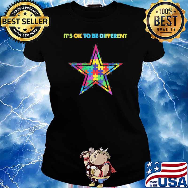 Dallas Cowboys Autism It's ok to be different 2023 shirt