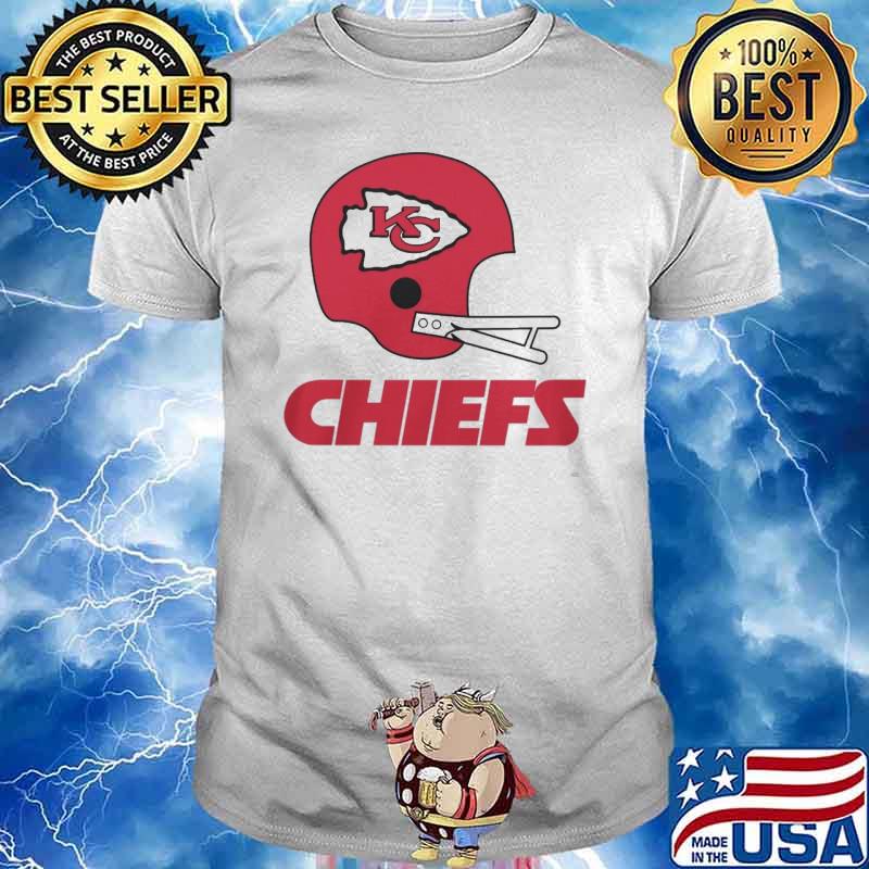 Homage Shop Kansas city Chiefs Big Helmet shirt
