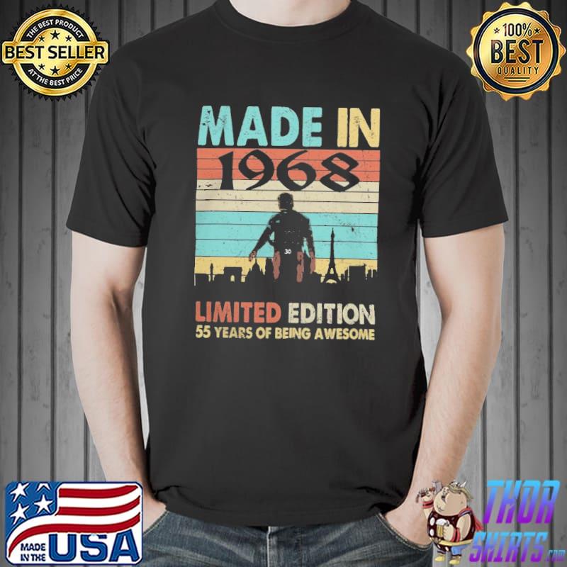 Made in 1968 limited edition 55 years of being awesome vintage shirt