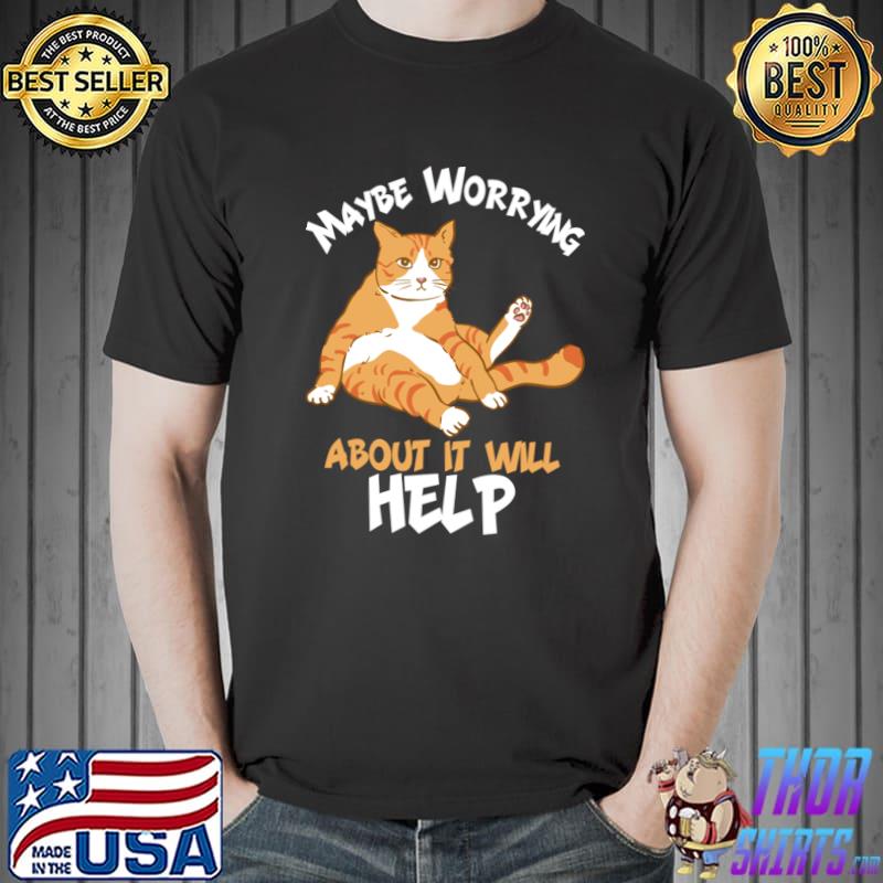 Maybe worrying about it will help cat T-Shirt