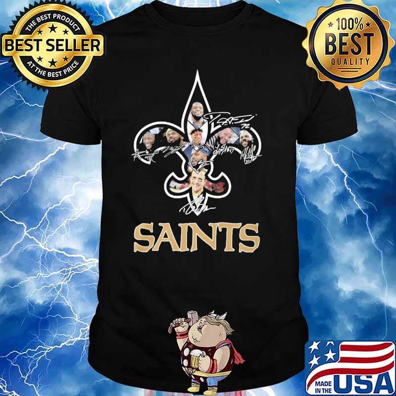 New Orleans Saints signatures sport shirt
