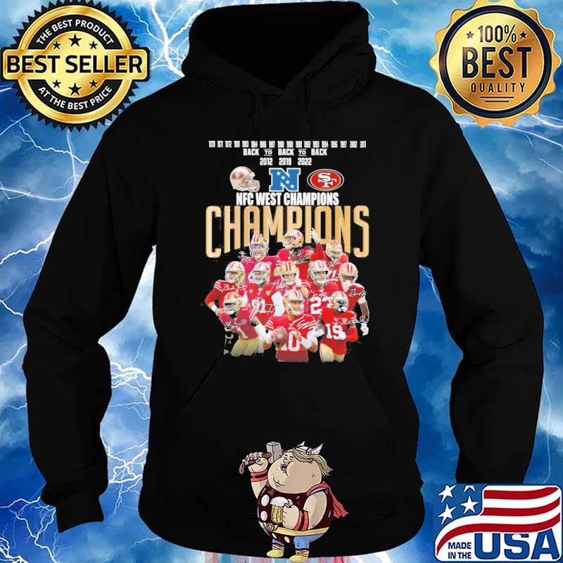 Premium san Francisco 49ers 2022 NFC west champions shirt, hoodie, sweater,  long sleeve and tank top