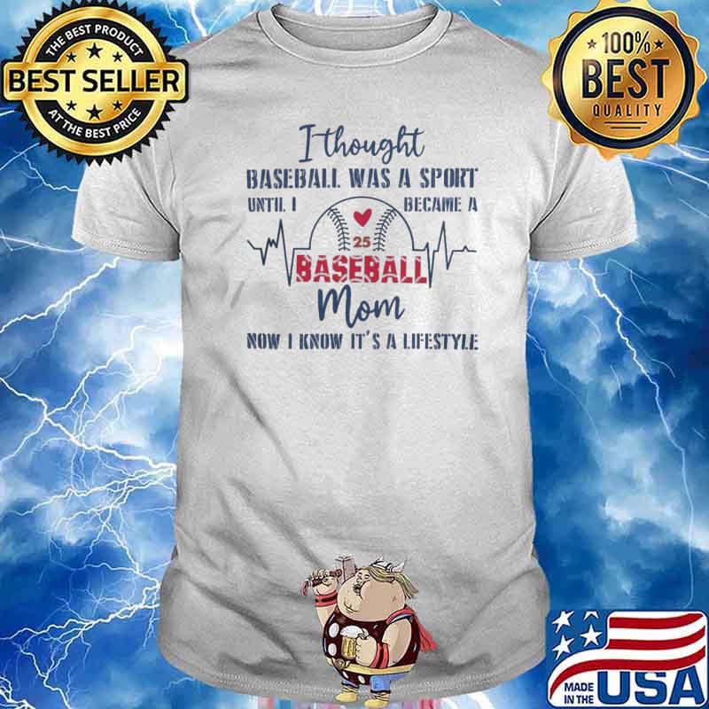 Official i thought baseball was a sport until I became a baseball mom now I know it's a lifestyle shirt
