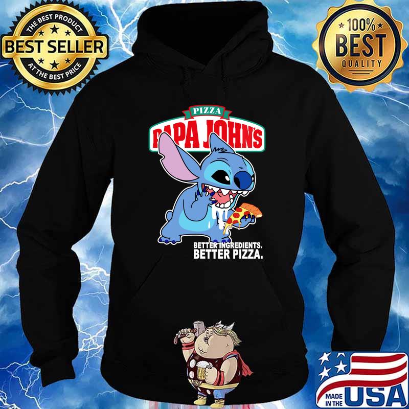 Pizza Papa Johns Better Ingredients Stitch Shirt