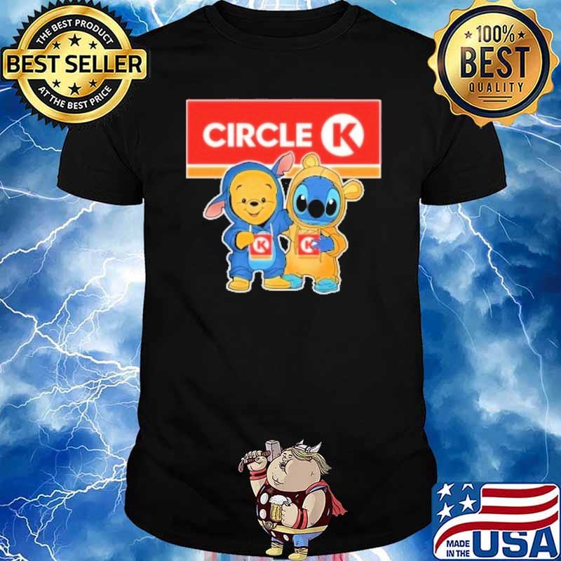 Pooh and Stitch Circle K shirt