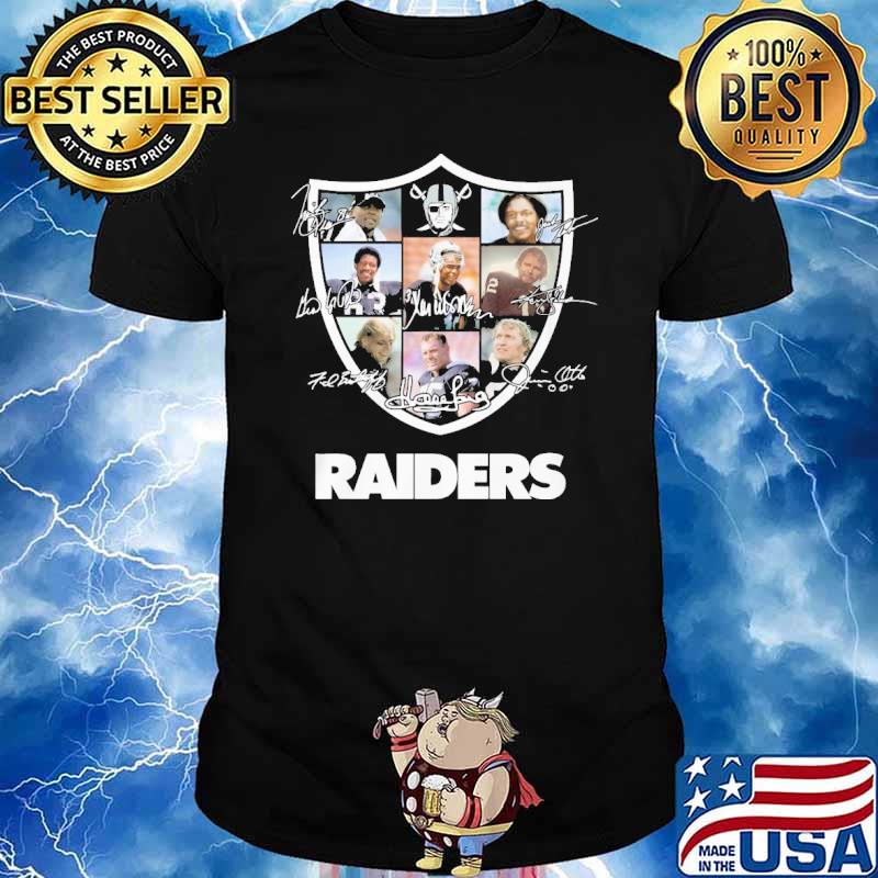 Raiders signatures logo sport shirt