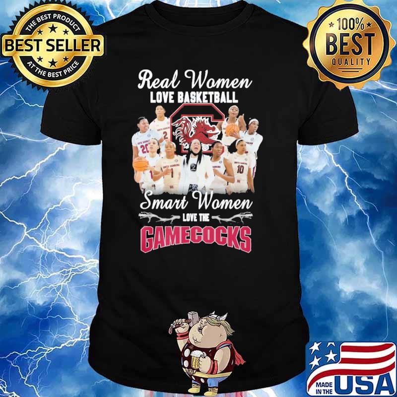 Real women love basketball smart women love the Gamecocks shirt
