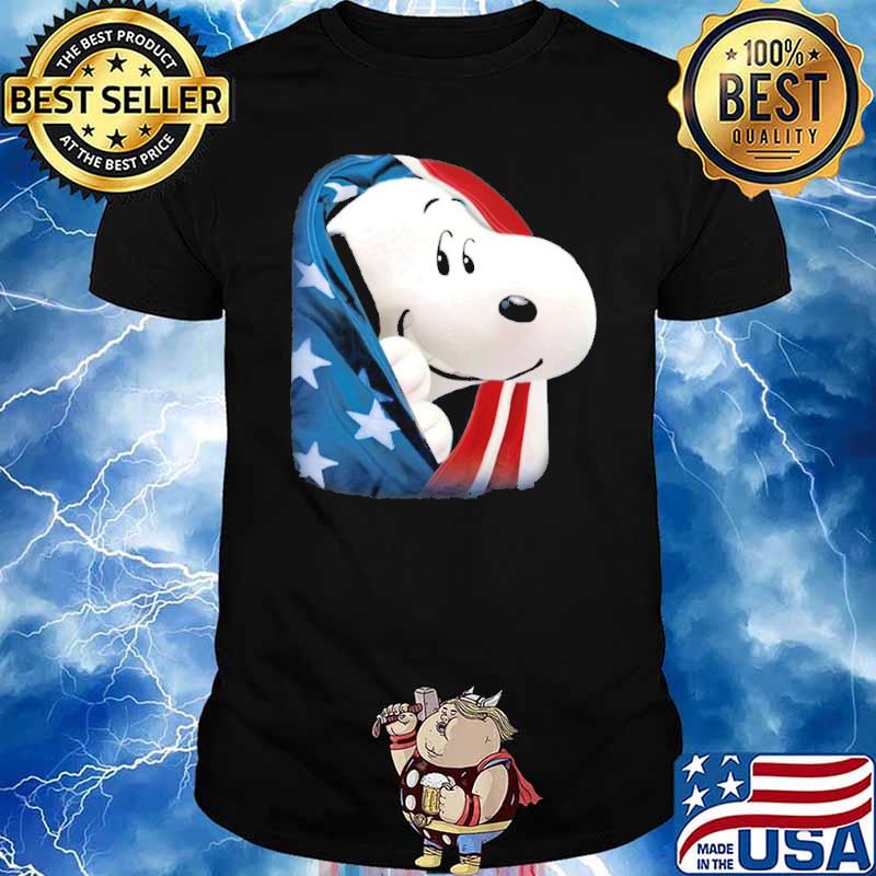 Snoopy America flag shirt