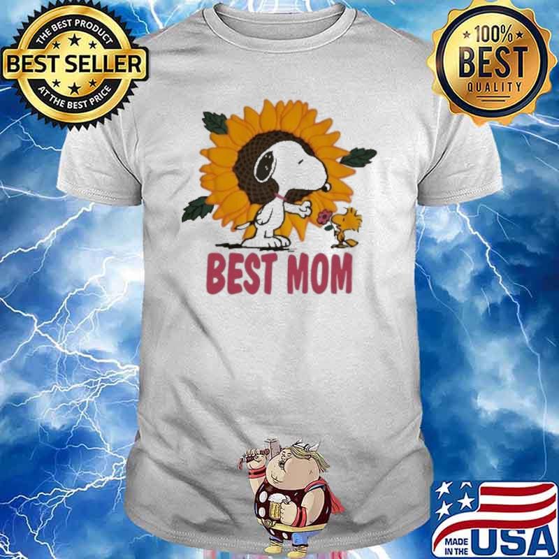 Snoopy and woodstocks best mom sunflower shirt