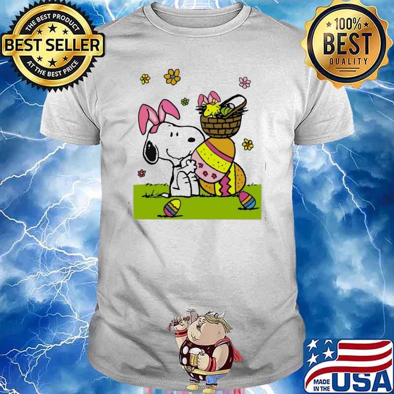 Snoopy and woodstocks happy easter shirt