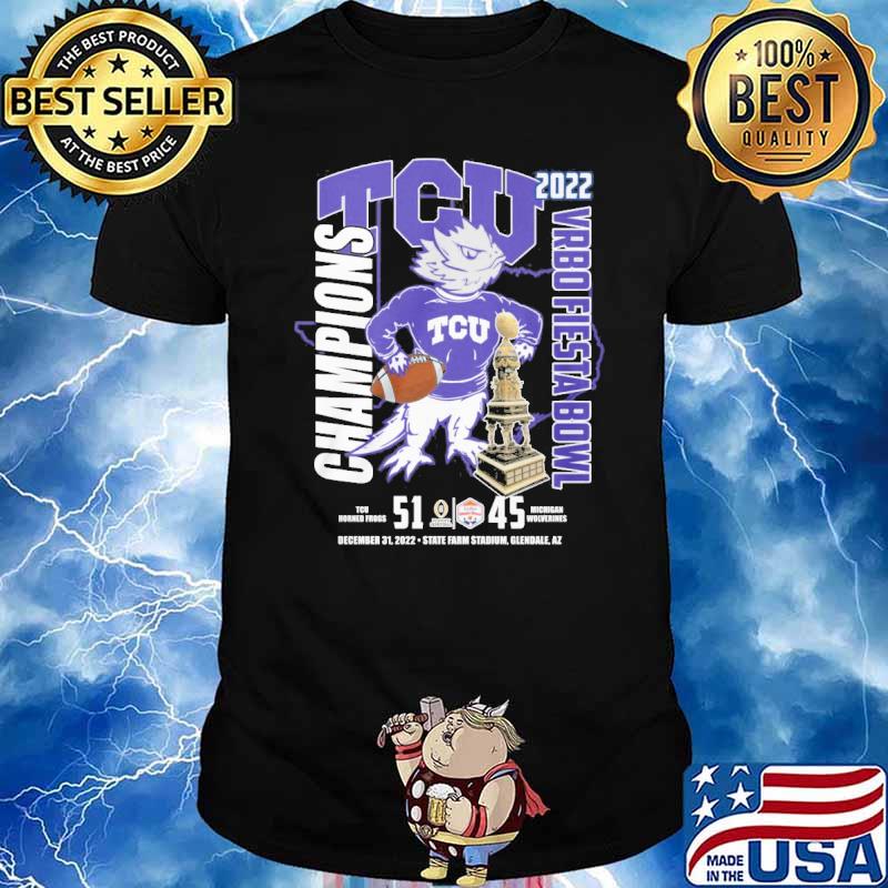 TCU champions 2022 Vrbo Fiesta Bowl Hormed frogs shirt