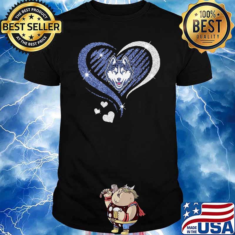 UConn Huskies heart diamond love shirt