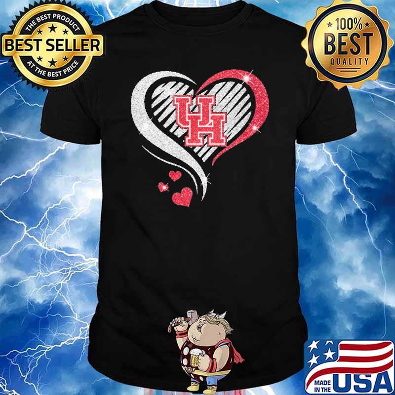 University of Houston heart diamond love shirt