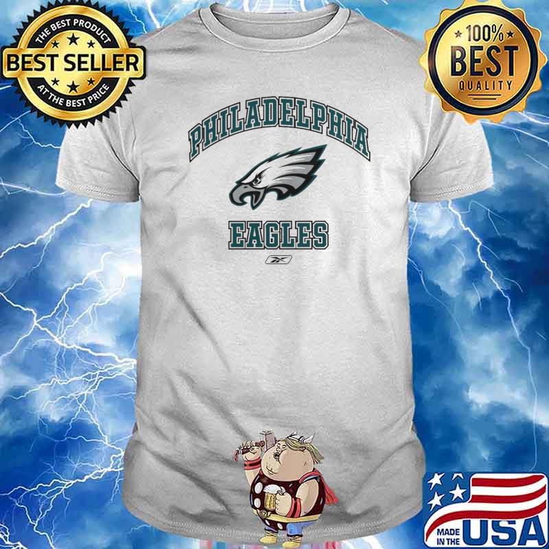 Vintage Reebok Grey And Teal Philadelphia Eagle N F L Football shirt
