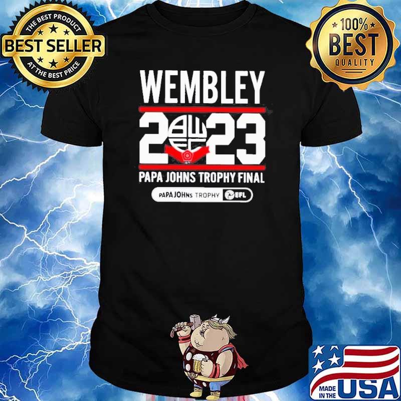 Wembley 2023 papa Johns trophy final EFL shirt