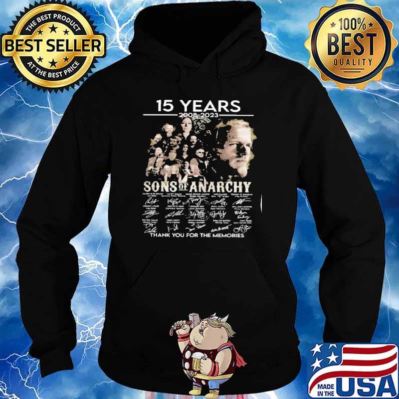 15 years 2008-2023 Sons of Anarchy thank you for the memories signatures s Hoodie