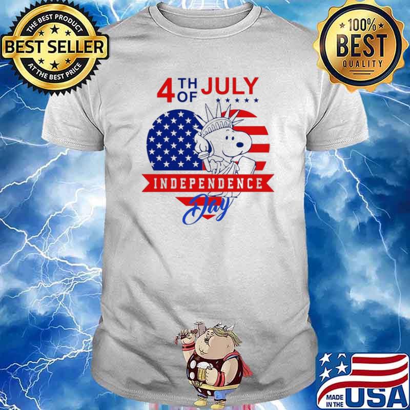 4th of July independence day snoopy america flag shirt