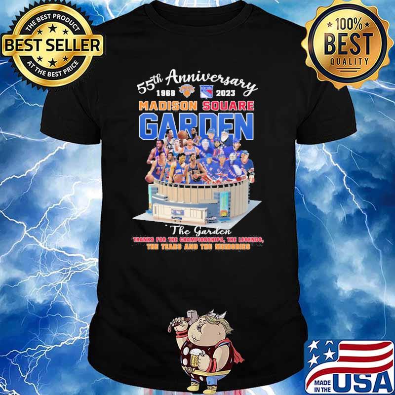 55th anniersary 1963-2023 Madison square garden the rears and the memories shirt