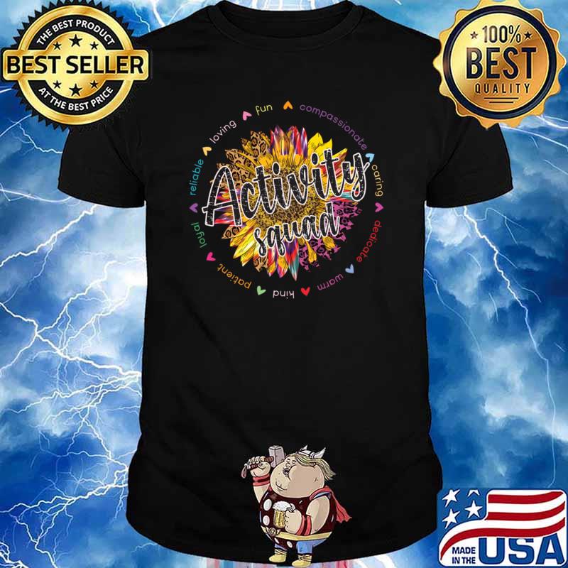 Activity Squad Loving Sunflower Leopard Director Appreciation Coordinator T-Shirt